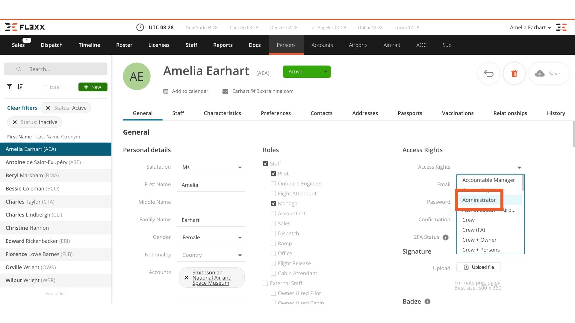 Initial Training Admins